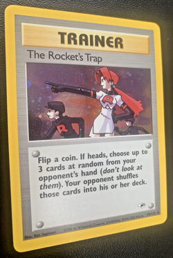 The Rocket’s Trap #19 Gym Challenge Holo Trainer Pokemon Card LP - Image 3