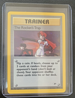 The Rocket’s Trap #19 Gym Challenge Holo Trainer Pokemon Card LP - Image 4