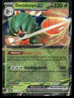 Pokemon Cards Decidueye ex 012/088 Perfect Order Double Rare NM *6 - Image 1