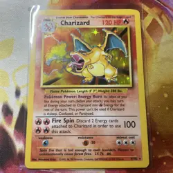 Pokemon TCG Charizard 4/102 Base Set Unlimited Holo Rare HP - Nintendo 1999 Card - Image 1