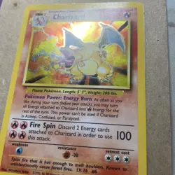 Pokemon TCG Charizard 4/102 Base Set Unlimited Holo Rare HP - Nintendo 1999 Card - Image 3