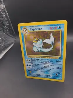Vaporeon 12/64 Holo Rare Jungle Set WOTC Pokemon Card HP - Image 3