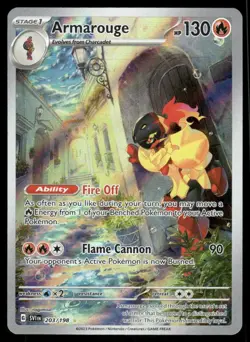 Pokemon Cards Armarouge 203/198 Scarlet & Violet Illustration Rare NM - Image 1