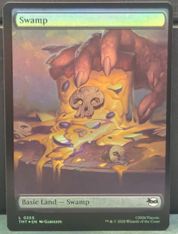 Swamp L 0255 FOIL Pizza Land Full Art TMNT Teenage Mutant Ninja Turtles MTG NM - Image 1