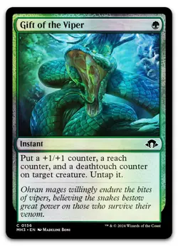 Gift of the Viper #156 (Foil) (NM) Modern Horizons 3 MH3 Magic MTG - Image 1