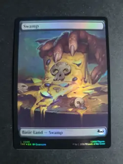 Swamp 0255 (Foil) Land MTG Ninja Turtles - Image 1