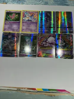 Pokemon TCG – Mewtwo & Mew Holo Rare Bundle – 8 Card Lot – Near Mint - Image 1