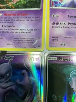 Pokemon TCG – Mewtwo & Mew Holo Rare Bundle – 8 Card Lot – Near Mint - Image 4