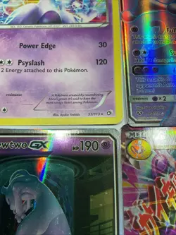 Pokemon TCG – Mewtwo & Mew Holo Rare Bundle – 8 Card Lot – Near Mint - Image 5