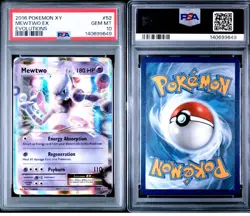 2016 Pokemon XY Evolutions Mewtwo EX 52/108 PSA 10 (Gem Mint) - Image 3
