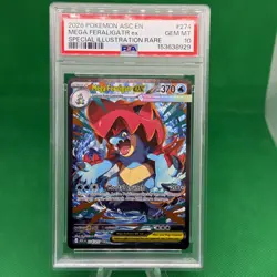 2026 POKEMON ASCENDED HEROES SPECIAL ILLUSTRATION RARE MEGA FERALIGATR EX PSA 10 - Image 1