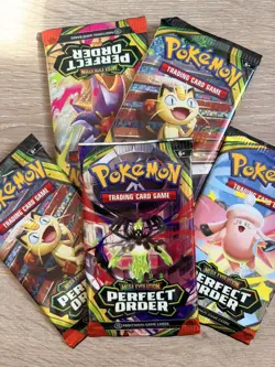 Pokemon TCG Mega Evolution - Perfect Order Booster Packs x 5 - *New And Sealed* - Image 1