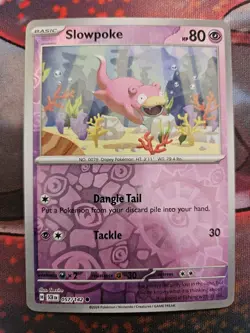 Slowpoke - Pokemon TCG - Stellar Crown - 057/142 - Reverse Holo - Lightly Played - Image 1