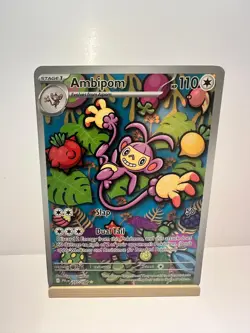 Ambipom 107/094 Illustration Rare Phantasmal Flames Pokemon Near Mint - Image 1