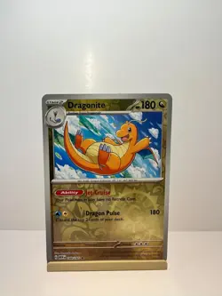 Dragonite 149/165 Rare 151 Pokemon Reverse Holo Near Mint - Image 1
