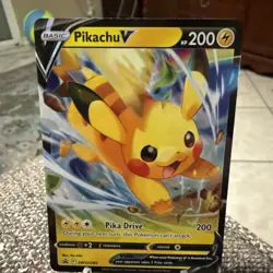 Pikachu V SWSH285 Promo SWSH Black Star Pokemon NM - Image 1
