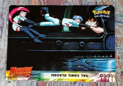 Pokemon TOPPS Mewtwo Strikes Back Movie MEOWTH TIMES TWO #23 - Image 1