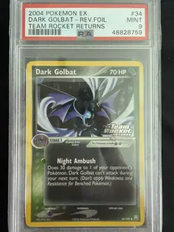 Dark Golbat Reverse Holo Team Rocket Returns 34/109 Low Pop - PSA 9 Pokemon TCG - Image 1