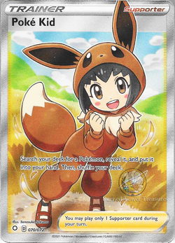 Poke Kid Full Art 70/72 Shining Fates NM/M Pokemon TCG - Image 1