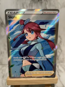 Skyla 72/72 Full Art Trainer Ultra Rare – Shining Fates Pokemon NM - Image 1