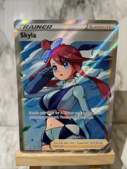 Skyla 72/72 Full Art Trainer Ultra Rare – Shining Fates Pokemon NM - Image 3