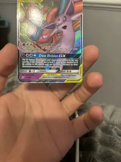 Espeon & Deoxys GX 72/236 Tag Team Unified Minds Pokemon Card Ultra Rare Holo NM - Image 3