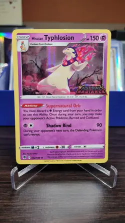 Hisuian Typhlosion 052/189 Pokemon Astral Radiance Stamped Gamestop Exclusive - Image 1
