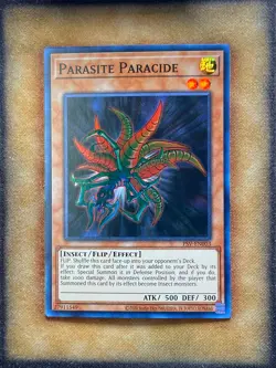 Yugioh Parasite Paracide PSV-EN003 Super Rare 25th Anniversary Print NM - Image 1