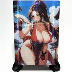 King of Fighters Mai Shiranui Sexy Anime Waifu Girl Lewd Goddess Story Art Card - Image 1