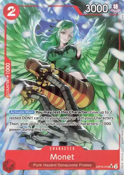 ONE PIECE Monet (Parallel) #OP10-016 Foil Royal Blood NM - Image 1