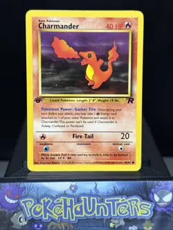 Pokemon Card Charmander 50/82 Team Rocket 1st Edition WOTC Near Mint - Image 1