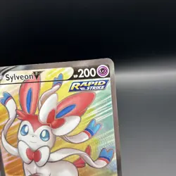 Pokemon Evolving Skies Sylveon V Full Art Card 183/203 NM/M Condition - Image 3
