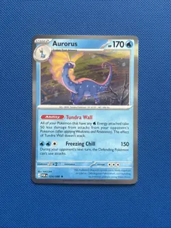 Aurorus Holofoil Rare 024/088: Pokemon TCG Card Perfect Order LP+ - Image 1