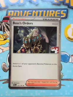 Boss's Orders Ghetsis Playset Paldea Evolved Cosmos Holo Pokemon Card 172/193 - Image 1