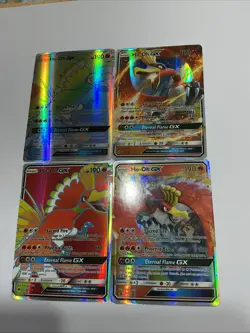 Pokemon TCG Ho-Oh 4 Card Bundle Holo Rare - Image 1