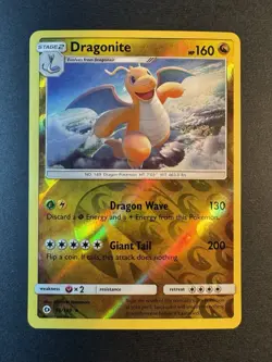 Dragonite - 96/149 - Sun & Moon Base Set Reverse Holo Rare Pokemon Card - NM - Image 1
