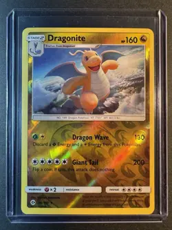 Dragonite - 96/149 - Sun & Moon Base Set Reverse Holo Rare Pokemon Card - NM - Image 3