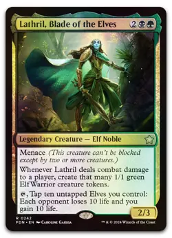 Lathril, Blade of the Elves #242 (Foil) (NM) Foundations FDN Magic MTG - Image 1