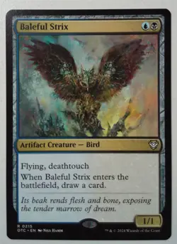 Baleful Strix *Rare* Magic MtG x1 OTC Commander Outlaws - Image 1