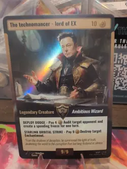 The Technomancer Lord of EX, Elon Musk, World War Woke - Rare, Holographic - Image 2
