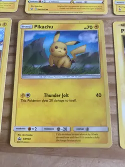 Pokemon Promo Card Lot – Pikachu SM183, Stakataka SM209, Blitzle SWSH173 + Rare - Image 1