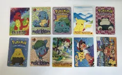 Nintendo Pokemon Pocket Monsters Vintage 2000 Holofoil 10 Card Lot Pikachu - Image 1