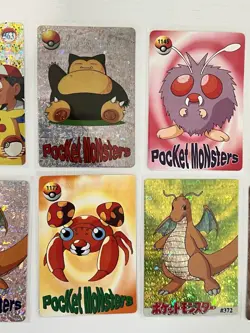 Vintage Pokemon Pocket Monsters Cards- 10 Card Lot Holofoil Sticker Pikachu - Image 3