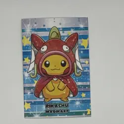 Pokemon Merry Christmas Card Database Trading Card Lot Pikachu Magikarp - Image 1