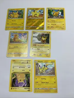 Pokemon TCG Pikachu Pichu 7 Card Bundle NM - Image 2