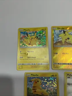 Pokemon TCG Pikachu Pichu 7 Card Bundle NM - Image 3