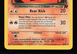 Pokemon TCG Dark Rapidash Team Rocket 44/82 Regular MP (B) - Image 4