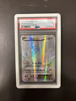 Pokemon TCG Silver FA Dialga 122/119 Secret Rare XY Phantom Forces PSA 7 - Image 1