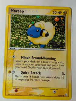 Mareep 67/109 Team Rocket Returns Stamped - Pokemon Holo Foil Rare Nice! - Image 1