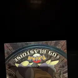 2000 Pokemon Topps Chrome BLASTOISE #09 Base Foil TV Animation Series Light Play - Image 5